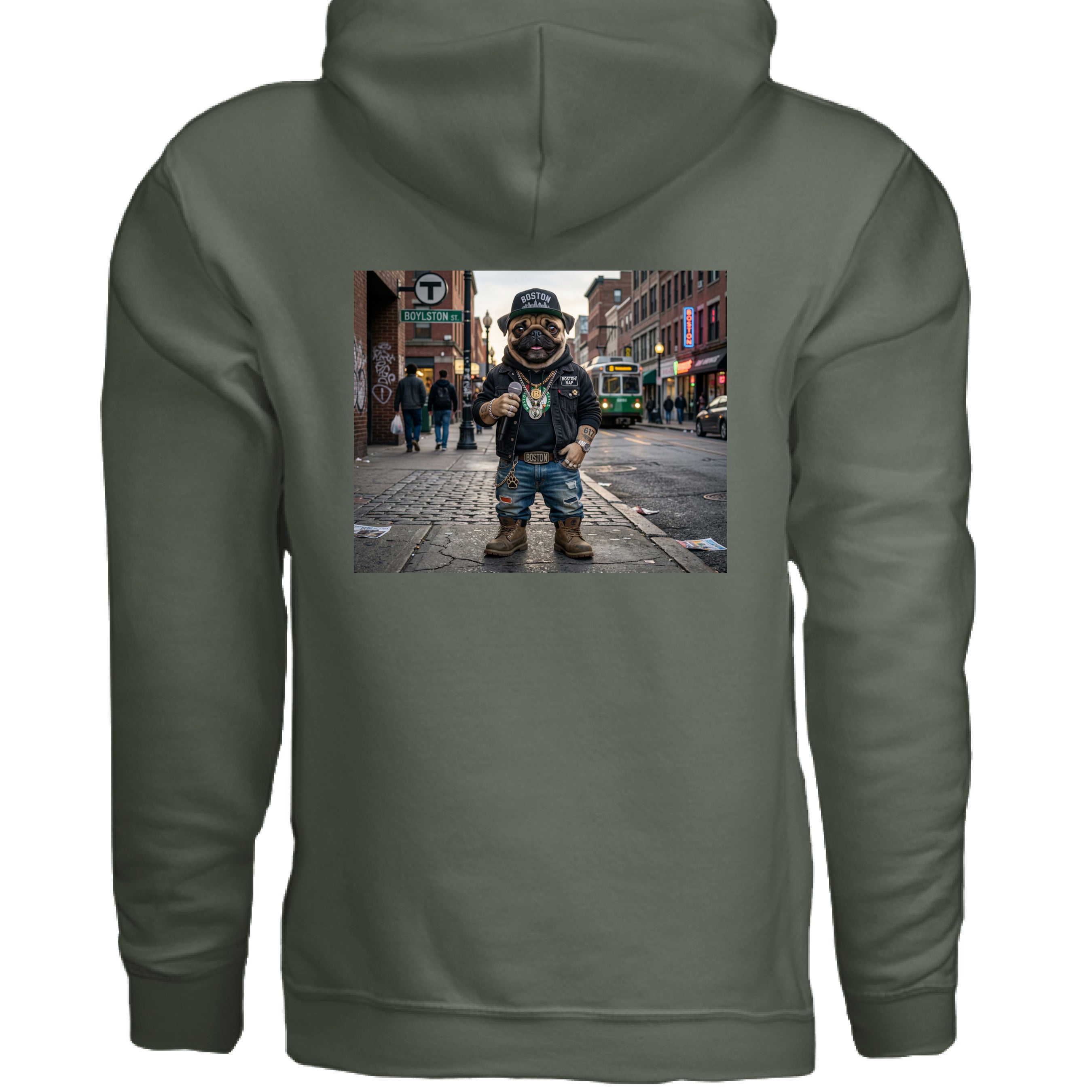 MILITARY GREEN - BACK