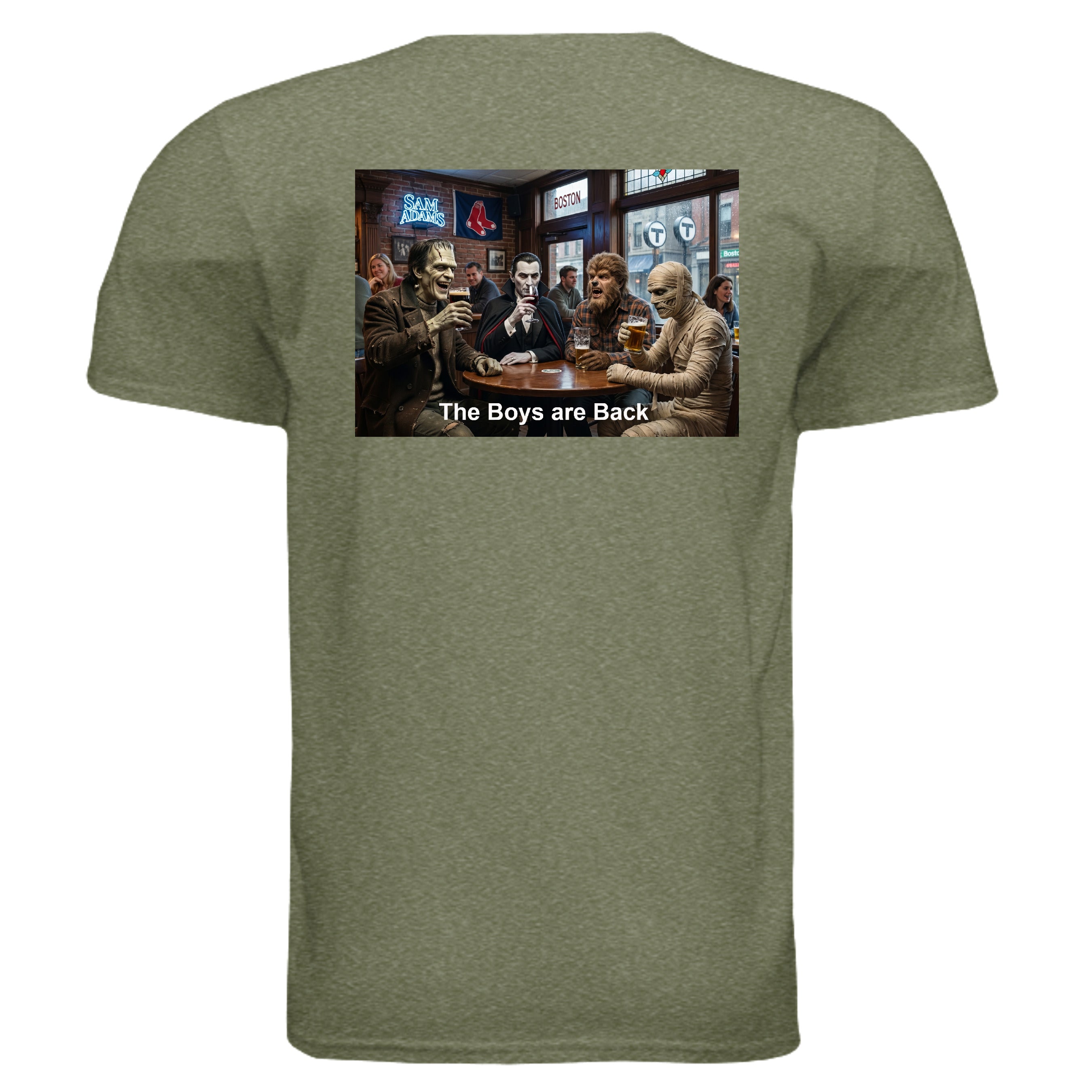 HEATHER MILITARY GREEN - G640 - BACK
